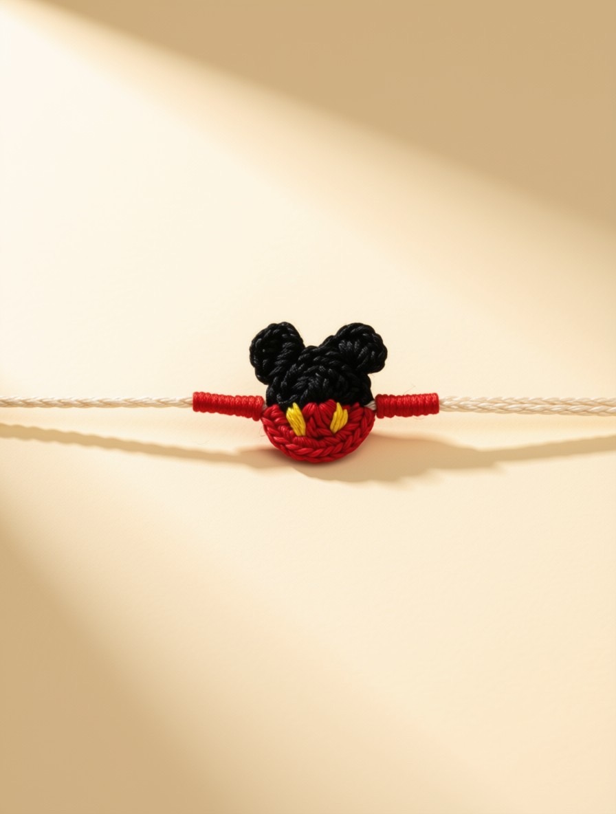Mini Micky Crochet kids rakhi