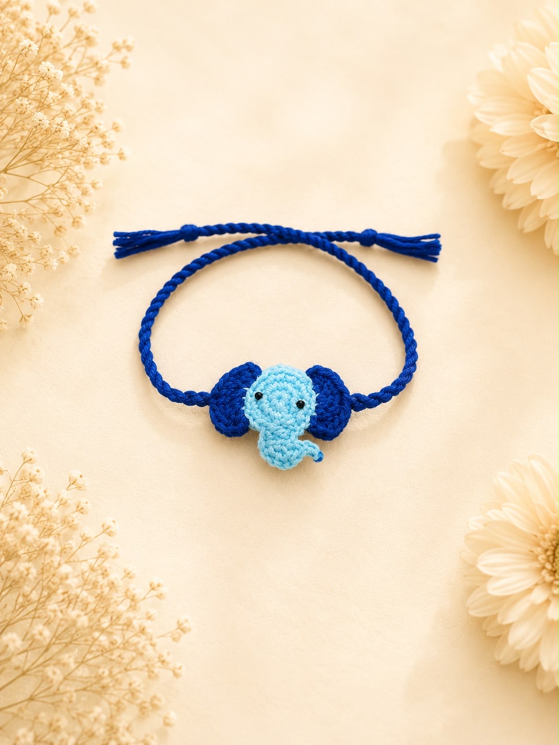 Elephant Crochet kid Rakhi