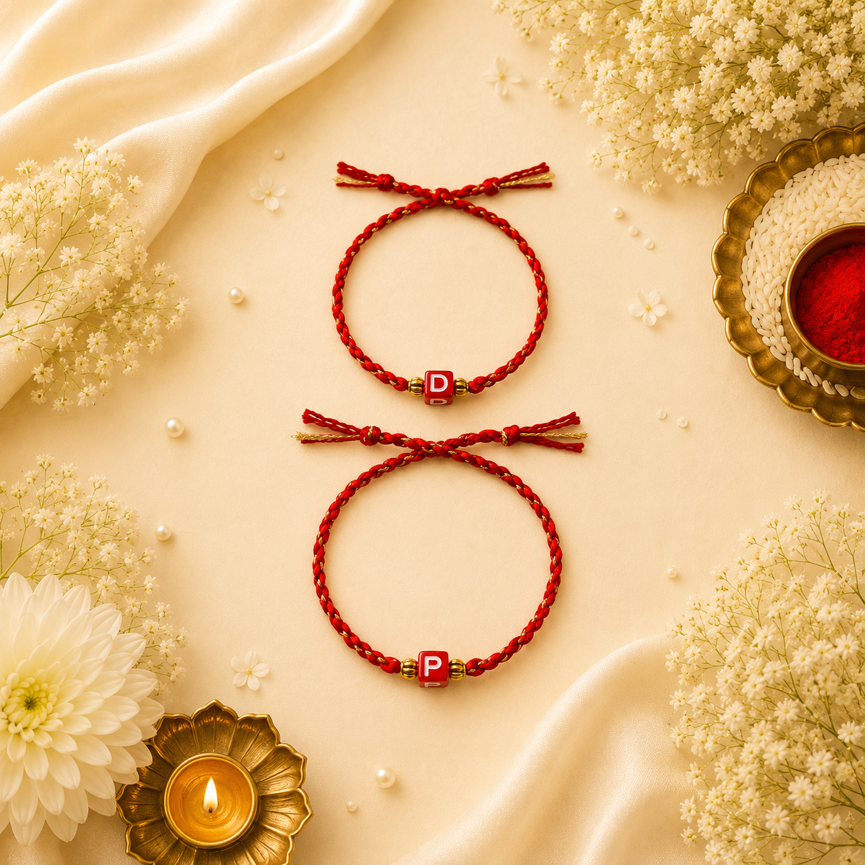 Initial beads kids rakhi gallery