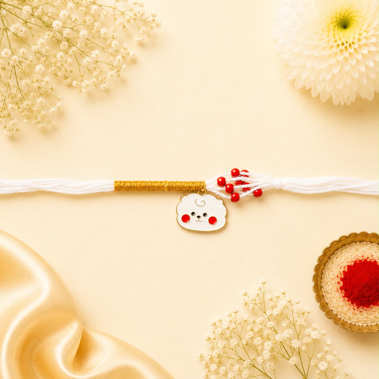 Cloudy Pooh Kids Rakhi