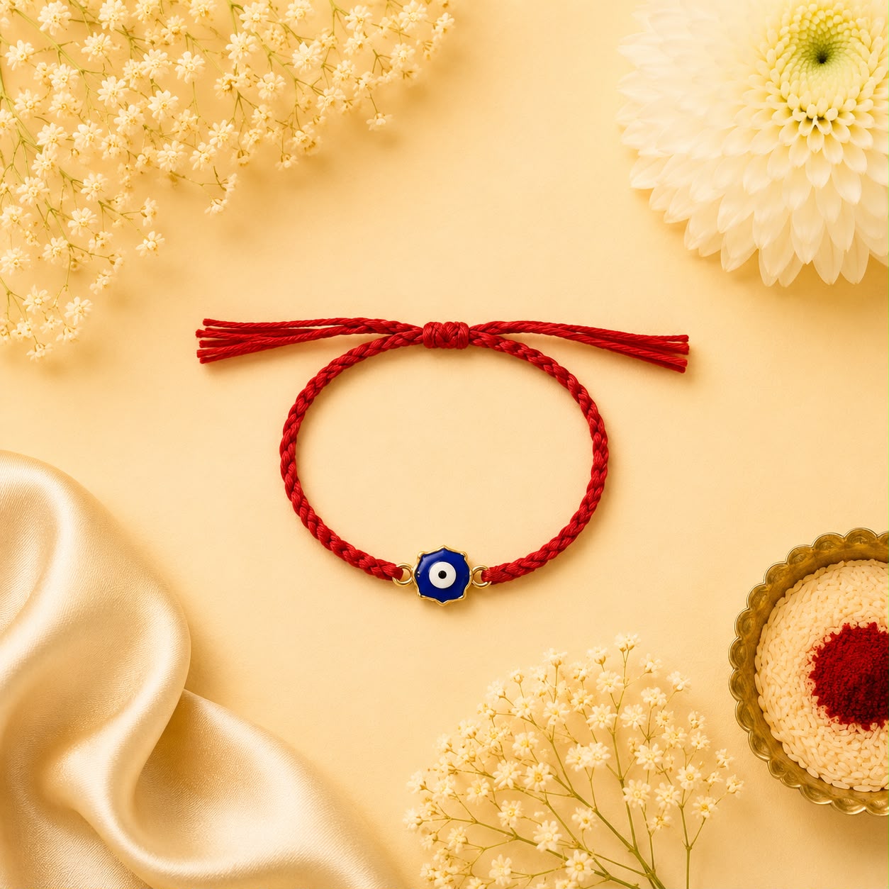 Evil Eye Rakhi – Red