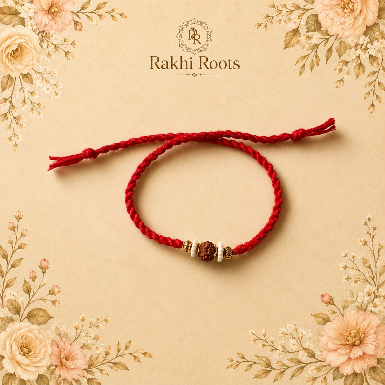 Rudraksha Pearl Bead Rakhi