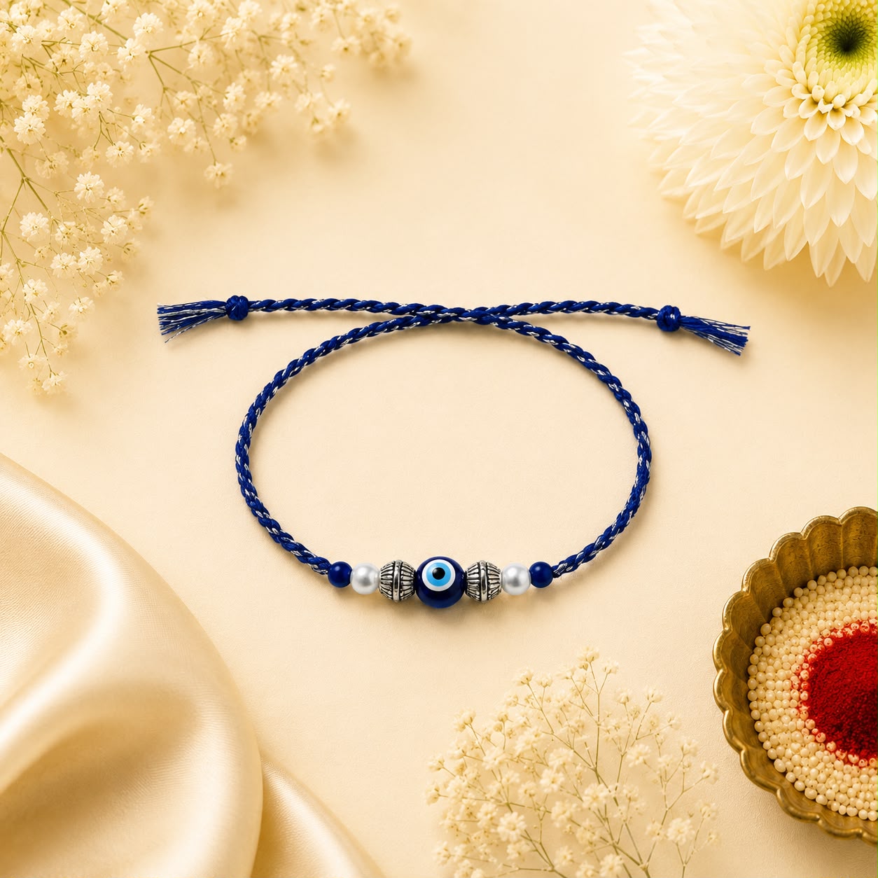 Evil Eye Protection Rakhi – Blue