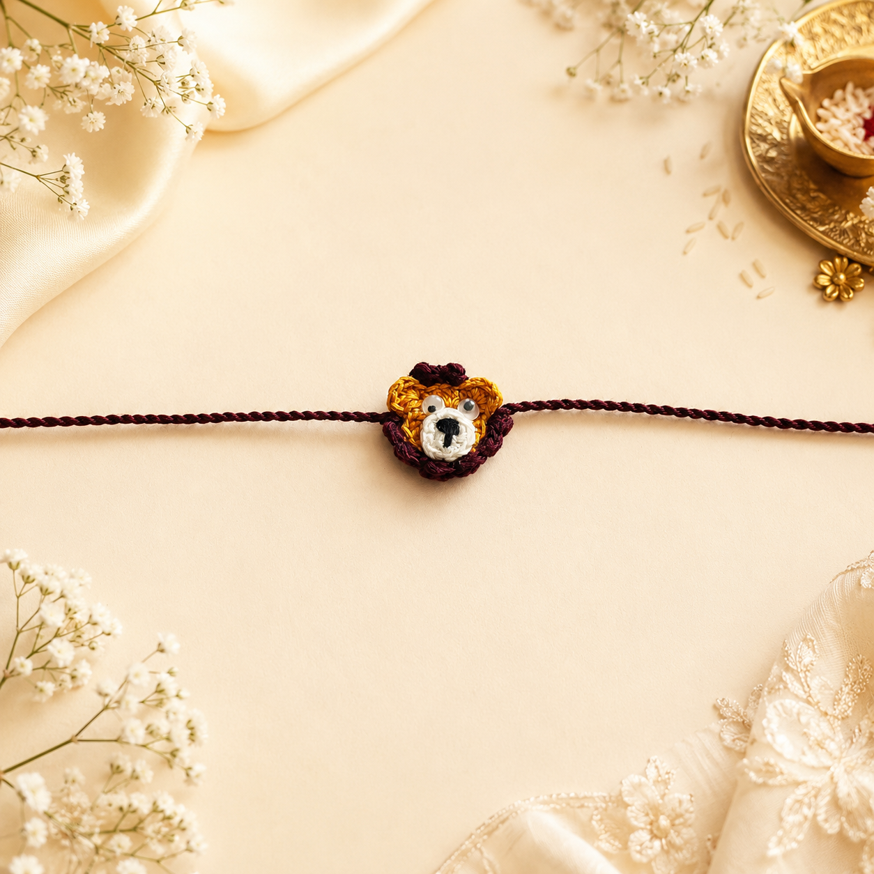Lion Crochet kids Rakhi
