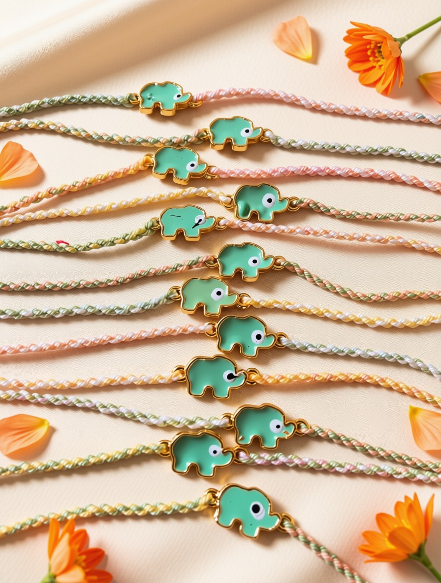 Cute Elephant Kids Rakhi