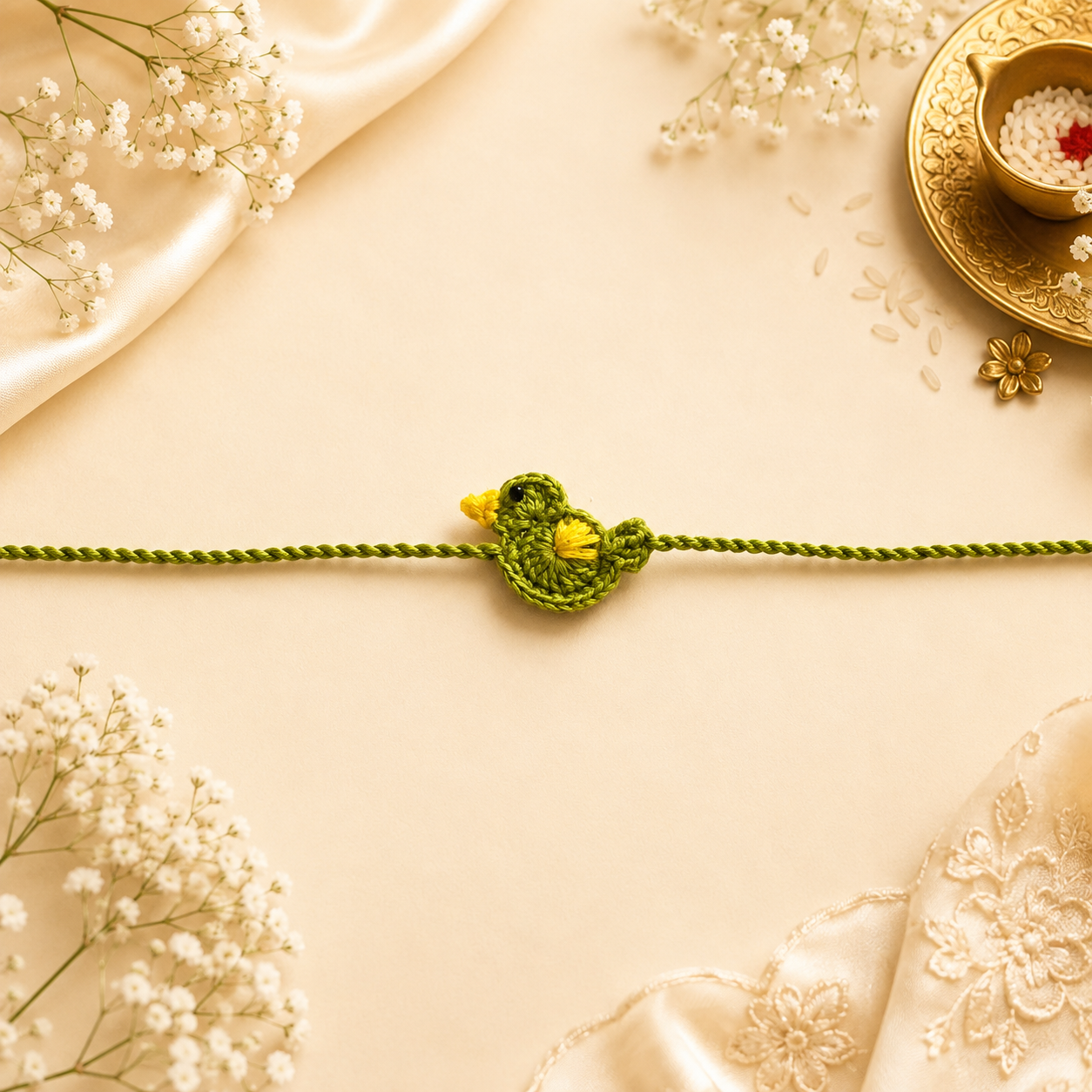 Sparrow Crochet Kids Rakhi