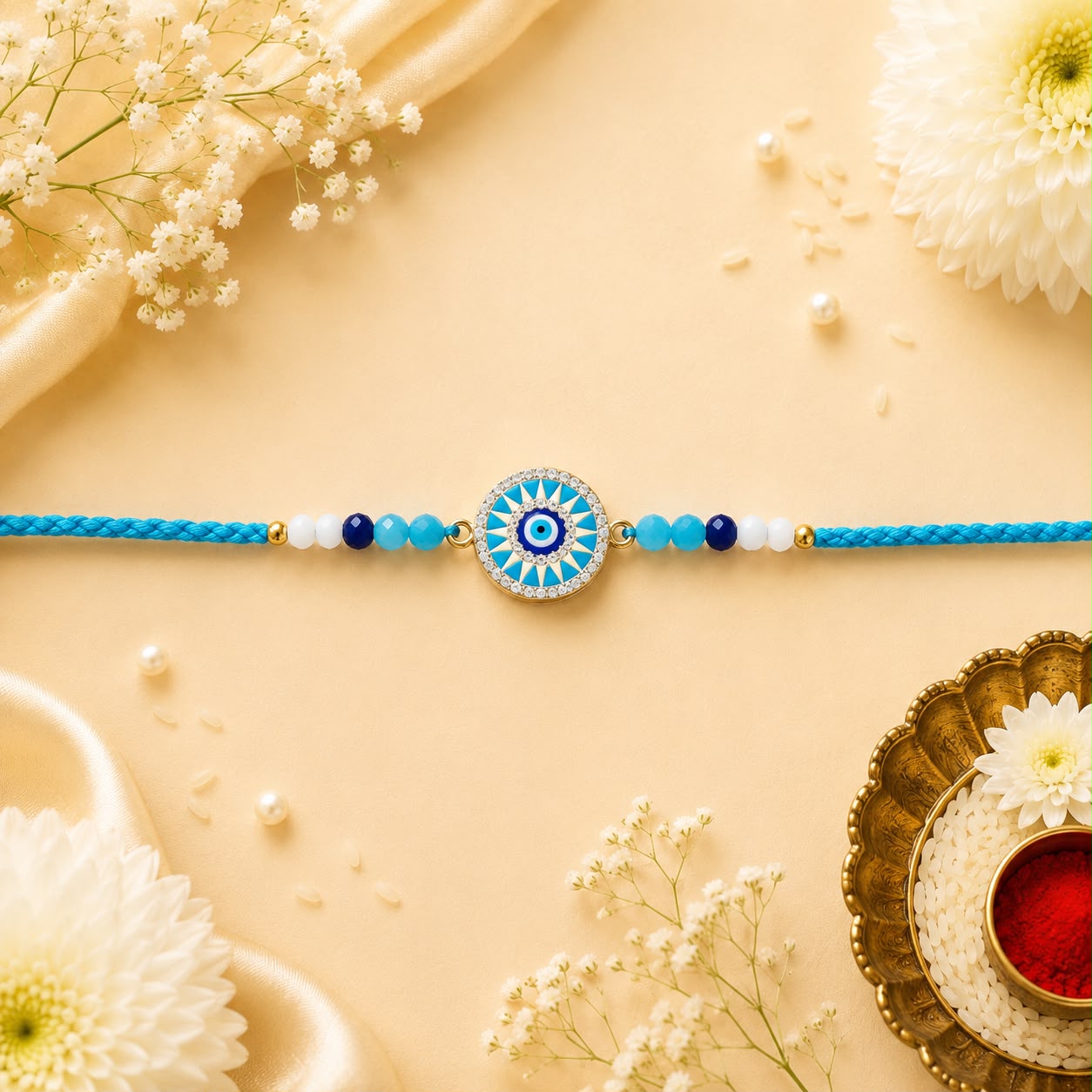Blue Evil Eye Rakhi