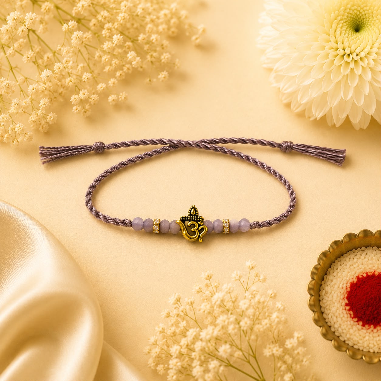 Om Divine Rakhi – Lavender