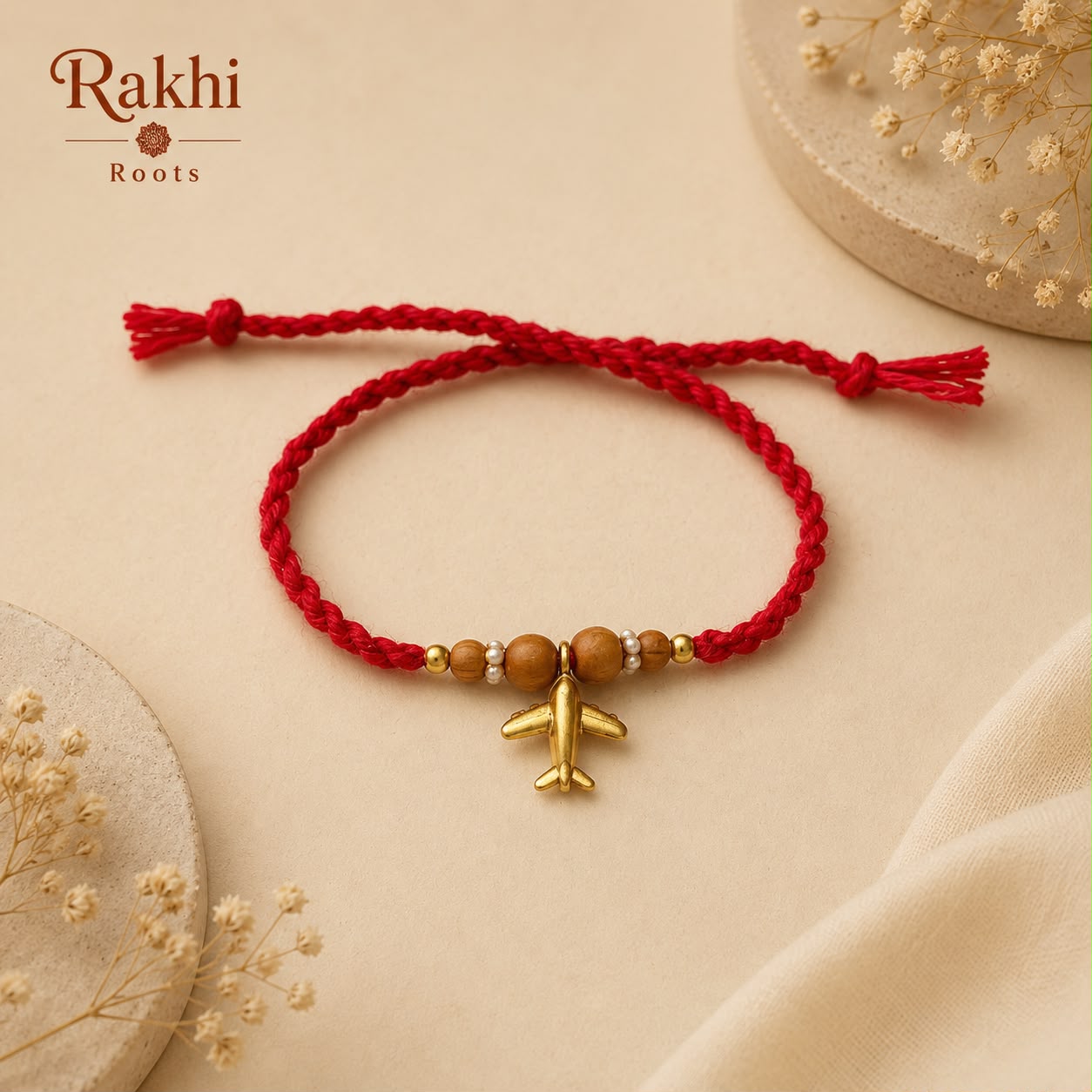 Airplane Charm Rakhi