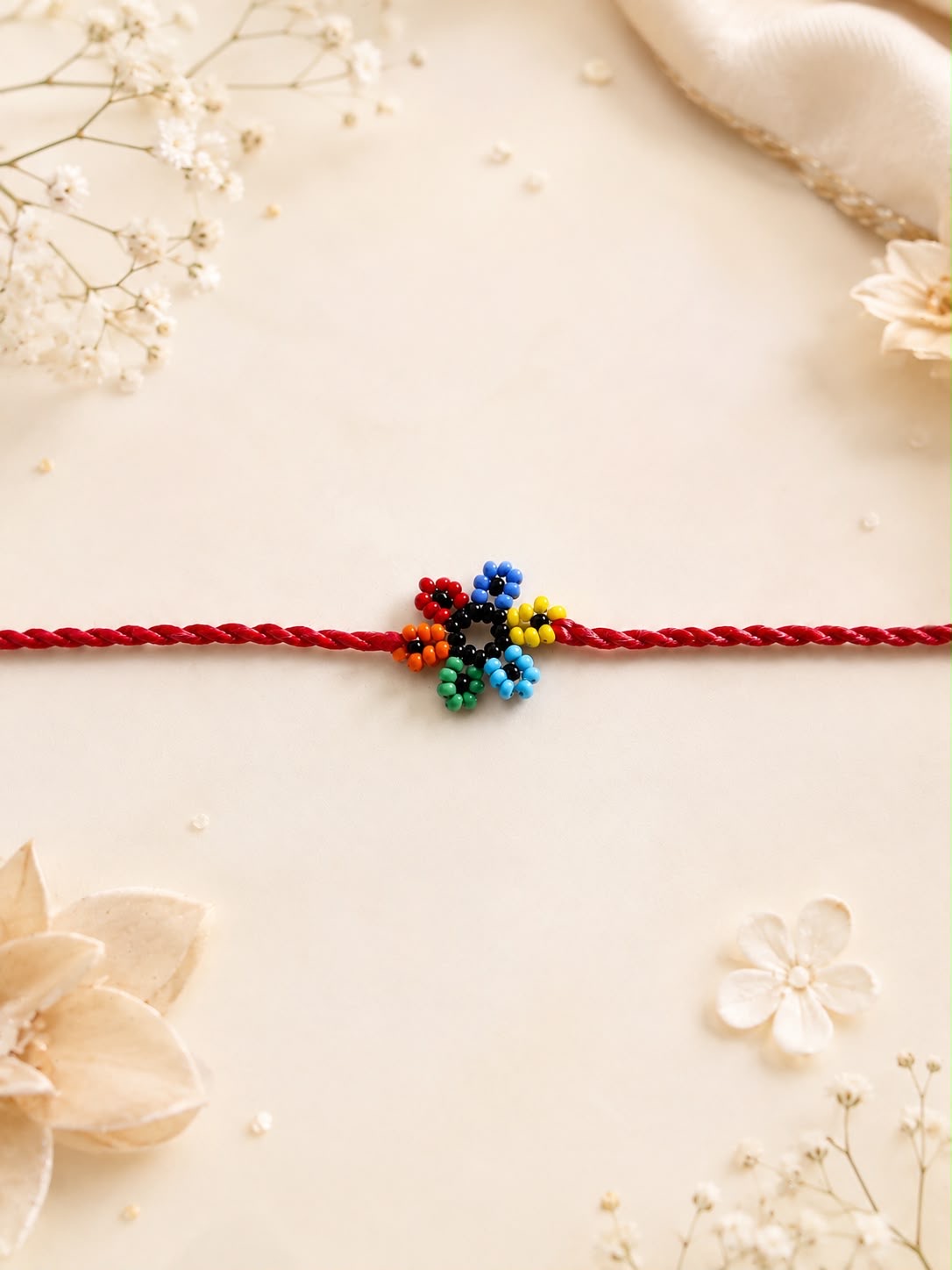 Rainbow Bloom Rakhi gallery
