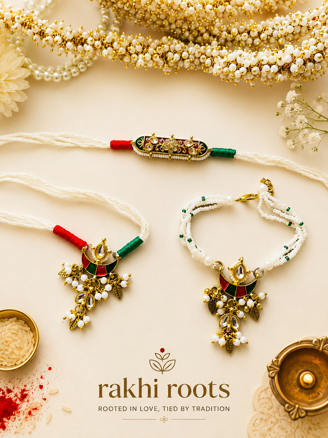 Jharokha Pendant Couple Rakhi