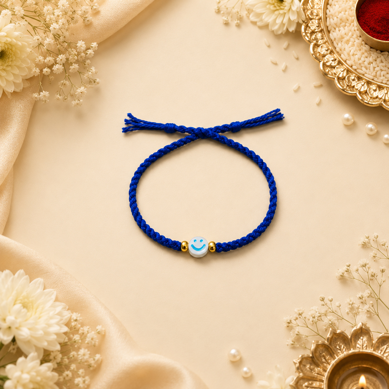 Smile beads rakhi