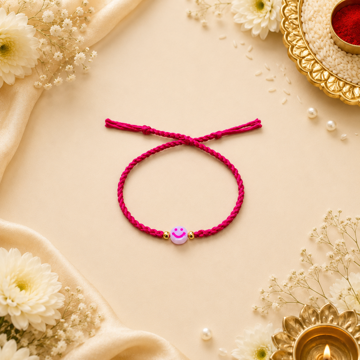 Smile beads rakhi gallery