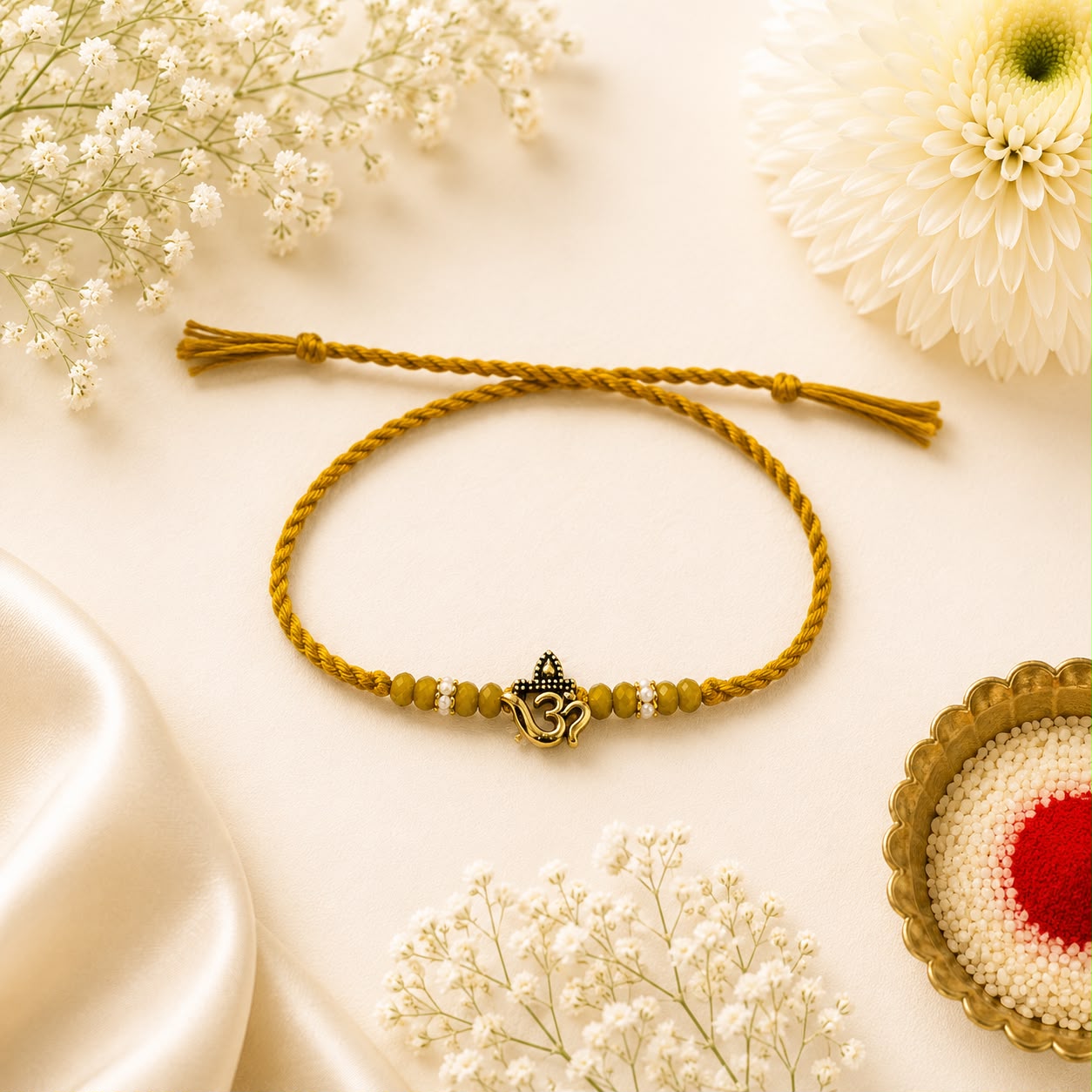 Om Divine Bead Rakhi