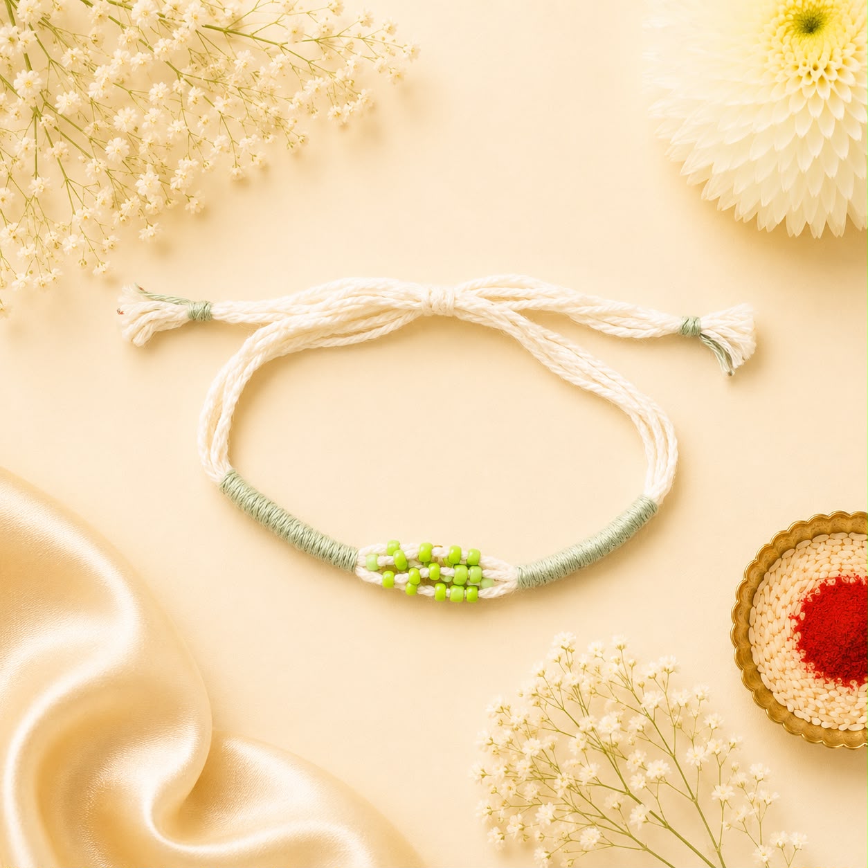 Lime Twist Rakhi